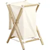 Image de Panier à linge pliable canne de bambou