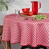 Image de Nappe ronde vichy rouge et blanc Multicolore Ø 160x160 cm