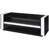Image de Meuble TV LINA noir et blanc avec LED   143 x 50 x 52 cm