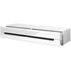 Image de Meuble TV 180cm Collection LUCIA. 2 tiroirs coloris blanc façades brillantes. Style design. 50 Blanc