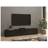 Image de Meuble TV 180cm collection EVA. Couleur noir et chêne.