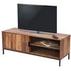 Image de Meuble TV JAYCE   Noyer avec 1 porte et 2 étagères   L120 x H45 x P40 cm