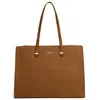 Image de Grand Sac à Main - David Jones - Cabas Fourre-Tout Femme Format A4 - Porté Epaule Cours Lycée Travail Bureau - Marron Cognac