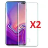 Image de X2 Verre trempé Incurvé Samsung Galaxy S10 Plus Couverture Complète Protection Ecran Protecteur décran Ultra Résistant X2 Little