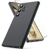 Image de Coque Samsung Galaxy S24 Ultra Silicone Noire + 2 Verres Trempés - Little Boutik®