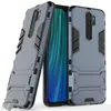 Image de Coque rigide anti choc pour Xiaomi Redmi Note 8 Pro + verre trempe - BLEU FONCE