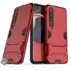 Image de Coque rigide anti choc pour Xiaomi Mi 10 / Mi 10 Pro + verre trempe - ROUGE