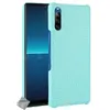 Image de Coque rigide simili cuir crocodile pour Sony Xperia L4 + film ecran - BLEU CLAIR