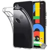 Image de Coque silicone gel fine pour Google Pixel 4a 4G + verre trempe - TPU TRANSPARENT