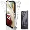 Image de Coque silicone gel fine 360 integrale (avant et arriere) pour Samsung Galaxy A12 / M12 + film ecran - TRANSPARENT