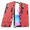 Image de Coque rigide anti choc pour Xiaomi Redmi Note 10 5G + film ecran - ROUGE