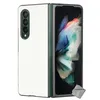 Image de Coque rigide simili cuir crocodile pour Samsung Galaxy Z Fold 3 5G - BLANC