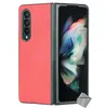 Image de Coque rigide simili cuir crocodile pour Samsung Galaxy Z Fold 3 5G - ROUGE