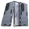 Image de Coque rigide anti choc pour Huawei P50 Pro + verre trempe - BLEU FONCE
