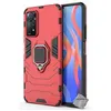 Image de Coque rigide anti choc pour Xiaomi Redmi Note 11 Pro 4G / 5G + verre trempe - ROUGE