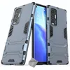 Image de Coque rigide anti choc pour Oppo Find X3 Neo + verre trempe - BLEU FONCE