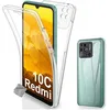 Image de Coque pour Xiaomi Redmi 10C - housse etui silicone gel fine 360 integrale (avant et arriere) + film ecran - TRANSPARENT