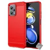Image de Coque pour Xiaomi Poco X4 GT 5G - housse etui silicone gel carbone + verre trempe - ROUGE