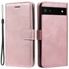 Image de Housse pour Google Pixel 6a 5G - etui coque pochette portefeuille + film ecran - ROSE