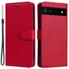 Image de Housse pour Google Pixel 6a 5G - etui coque pochette portefeuille + film ecran - ROUGE