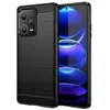 Image de Coque pour Xiaomi Redmi Note 12 Pro+ Plus 5G - housse etui silicone gel carbone + film ecran - NOIR