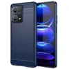 Image de Coque pour Xiaomi Redmi Note 12 Pro+ Plus 5G - housse etui silicone gel carbone + verre trempe - BLEU FONCE
