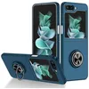 Image de Coque pour Samsung Galaxy Z Flip 5 5G - housse etui rigide bague anti choc magnetique - BLEU FONCE