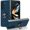 Image de Coque pour Samsung Galaxy Z Fold 5 5G - housse etui rigide bague anti choc magnetique - BLEU FONCE