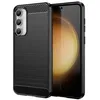 Image de Coque pour Samsung Galaxy S23 FE 5G - housse etui silicone gel carbone + film ecran - NOIR