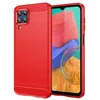 Image de Coque pour Samsung Galaxy M33 5G - housse etui silicone gel carbone + film ecran - ROUGE