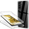 Image de Coque pour Samsung Galaxy S24 5G - housse etui silicone gel fine 360 integrale (avant et arriere) + verre trempe - TRANSPARENT