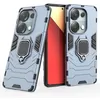 Image de Coque pour Xiaomi Redmi Note 13 Pro 4G / Poco M6 Pro 4G - housse etui rigide anti choc + verre trempe - BLEU FONCE