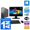Image de PC Fujitsu E500 DT Ecran 22" Intel G630 RAM 4Go Disque 250Go Windows 10 Wifi en occasion ou reconditionné