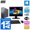 Image de PC Fujitsu E500 E85+ DT Ecran 22" Intel G630 RAM 4Go SSD 960Go Windows 10 Wifi en occasion ou reconditionné