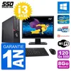 Image de PC Fujitsu E920 DT Ecran 19" Intel i3-4130 RAM 8Go SSD 120Go Windows 10 Wifi en occasion ou reconditionné