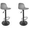 Image de Lot De 2 Tabourets De Bar - Home Deco Factory - Isak - Réglables - Gris