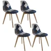 Image de Lot De 4 Chaises - Home Deco Factory - Patchwork - Multicolore