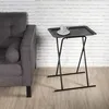 Image de Table dappoint pliable - THE CONCEPT FACTORY - Zoé - Noir - Métal - Design contemporain