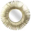 Image de Miroir - Home Deco Factory - Plumes - Design - Or - 55 X 55 Cm