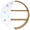 Image de Étagère - HOME DECO FACTORY - Design Lune - Blanc et Bleu