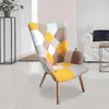 Image de Fauteuil - Home Deco Factory - Helsinki - Patchwork - Jaune