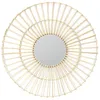 Image de Miroir - Home Deco Factory - Rita - Rond - Beige - 75 X 75 Cm