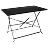 Image de Table Dextérieur - Home Deco Factory - Palerme - Pliable - Noir - H71 X L110 X P70 Cm