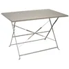 Image de Table - Home Deco Factory - Palerme - Pliable - Gris - H71 X L110 X P70 Cm