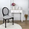 Image de Chaise - Home Deco Factory - Eleonor - Tissu - Noir Et Gris