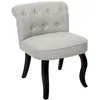 Image de Fauteuil en Tissu Design Eleonor 68cm Gris & Noir