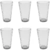 Image de Lot de 6 Verres à Eau Martelé 34cl Gris Irisé