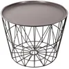 Image de Table dAppoint Design Filaire 52cm Taupe