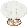 Image de Fauteuil - Home Deco Factory - Cancun - Tressé - Marron Et Beige