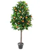 Image de Plante Artificielle - Home Deco Factory - Oranger - Vert Et Marron - H120 Cm